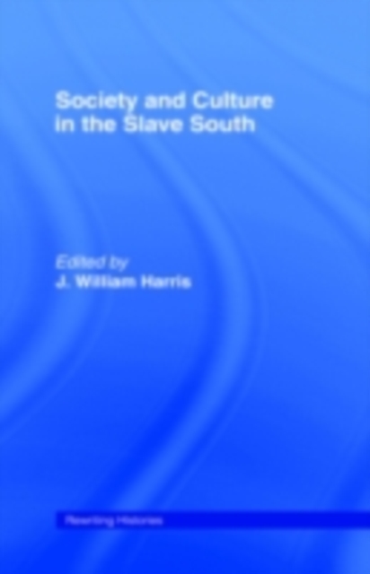 Society And Culture In The Slave South