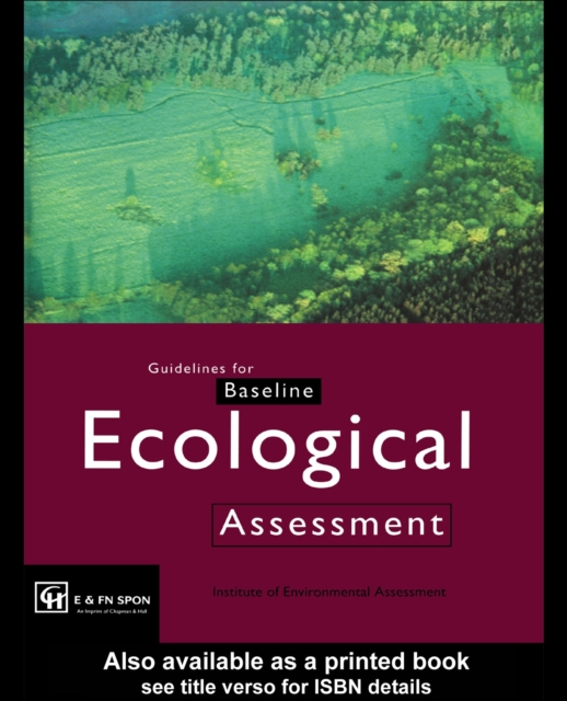 Guidelines for baseline ecological assessment