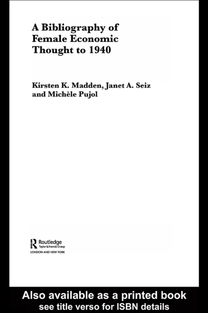 A bibliography of female economic thought to 1940
