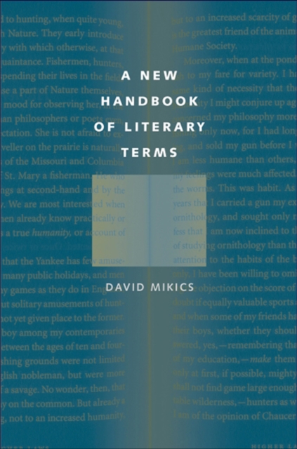 A new handbook of literary terms