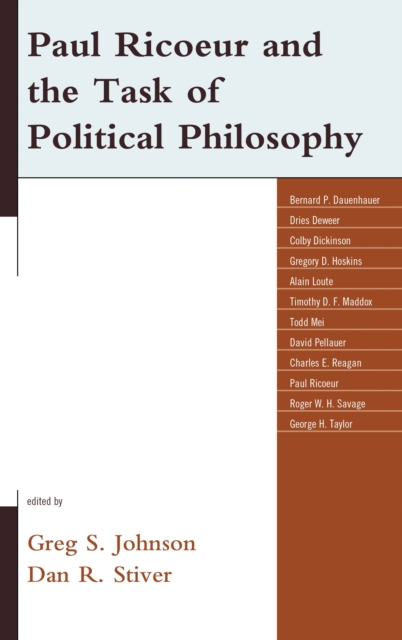 Paul Ricœur and the task of political philosophy