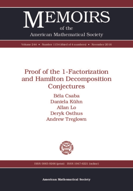 Proof of the 1-factorization and Hamilton Decomposition Conjectures