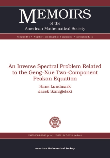 An Inverse Spectral Problem Related to the Geng–Xue Two-Component Peakon Equation