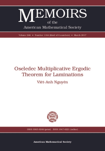 Oseledec multiplicative ergodic theorem for laminations