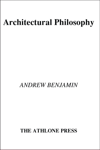 Architectural Philosophy