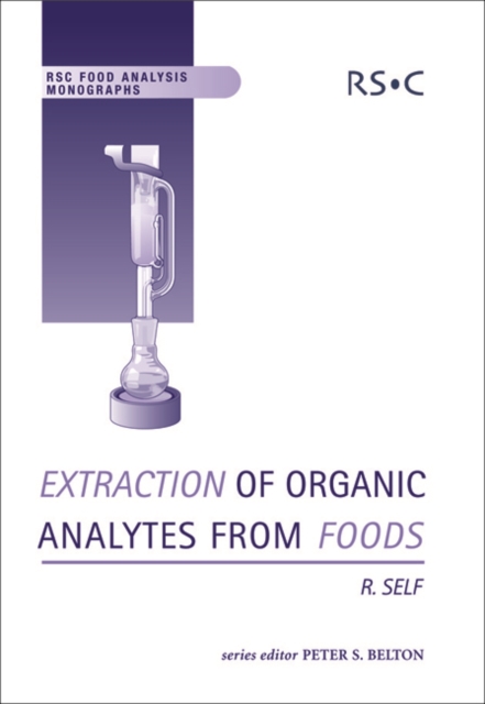 Extraction of organic analytes from foods