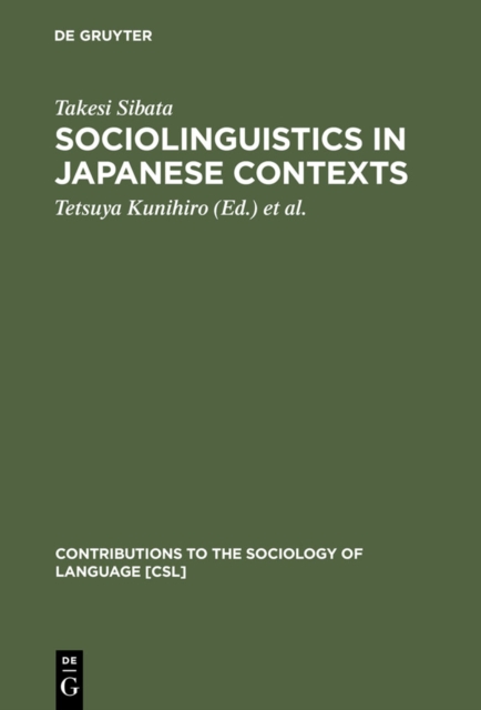Sociolinguistics in Japanese contexts