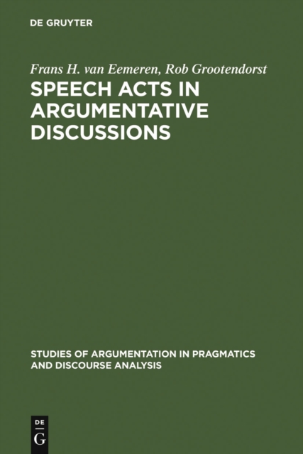 Speech Acts in Argumentative Discussions