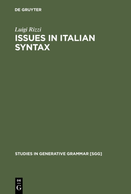 Issues in Italian syntax