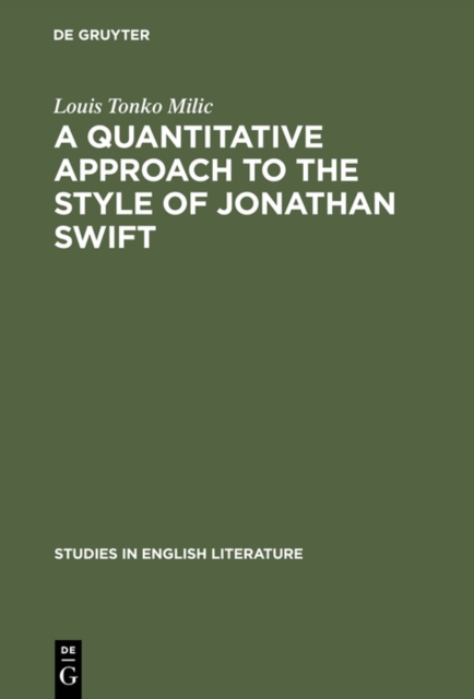 A Quantitative Approach to the Style of Jonathan Swift