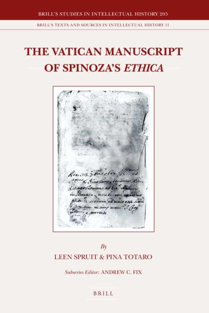 The Vatican manuscript of Spinoza's Ethica