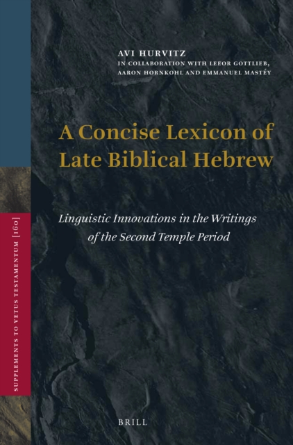 A concise lexicon of late biblical Hebrew : linguistic innovations in the writings of the Second Temple period