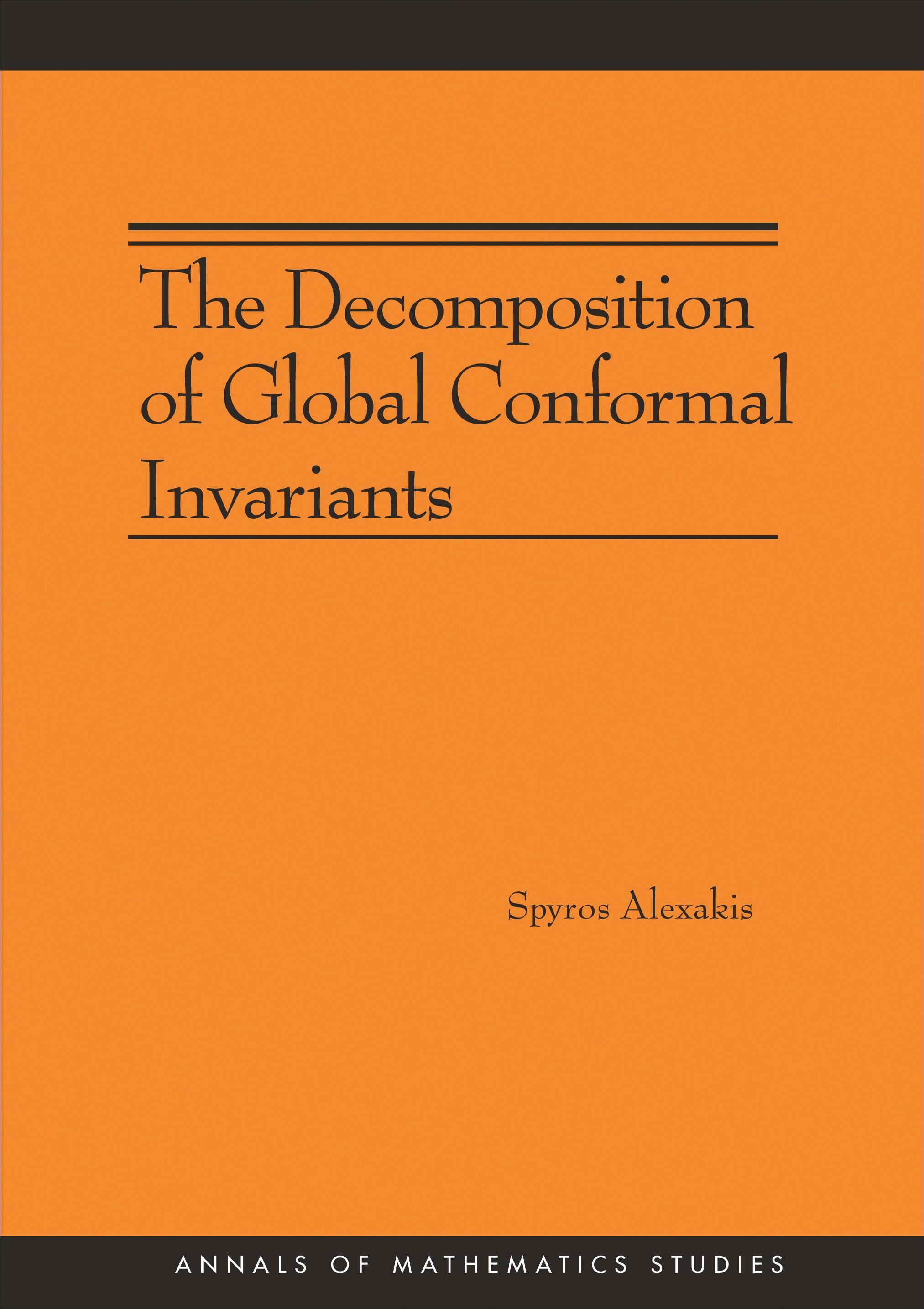 The Decomposition of Global Conformal Invariants (AM-182)