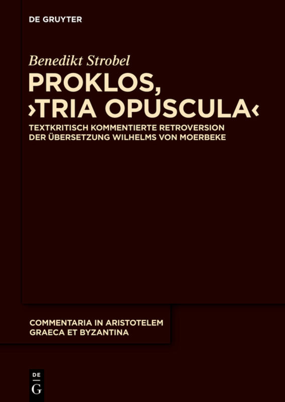 Proklos, \Tria opuscula\