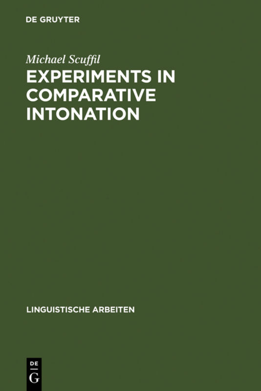Experiments in comparative intonation : a case-study of English and German