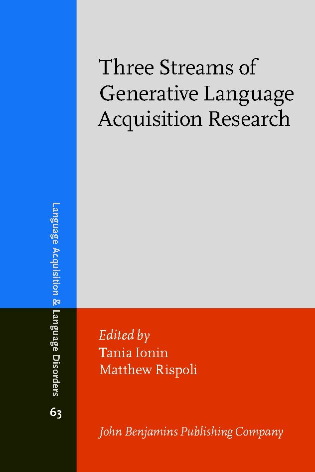 Three streams of generative language acquisition research : selected papers from the 7th meeting of Generative Approaches to Language Acquisition - North America, University of Illinois at Urbana-Champaign