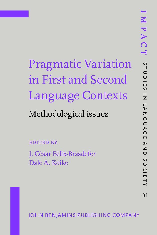Pragmatic variation in first and second language contexts : methodological issues