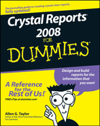 Crystal Reports® 2008 For Dummies