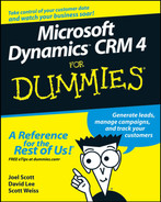 Microsoft dynamics™ CRM 4 for dummies