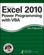 Excel 2010 power programming with VBA