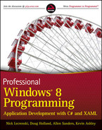 Professional Windows 8 programming : application development with C♯ and XAML