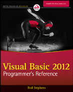 Visual Basic 2012 programmer's reference