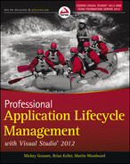 Professional application lifecycle management with Visual Studio 2012